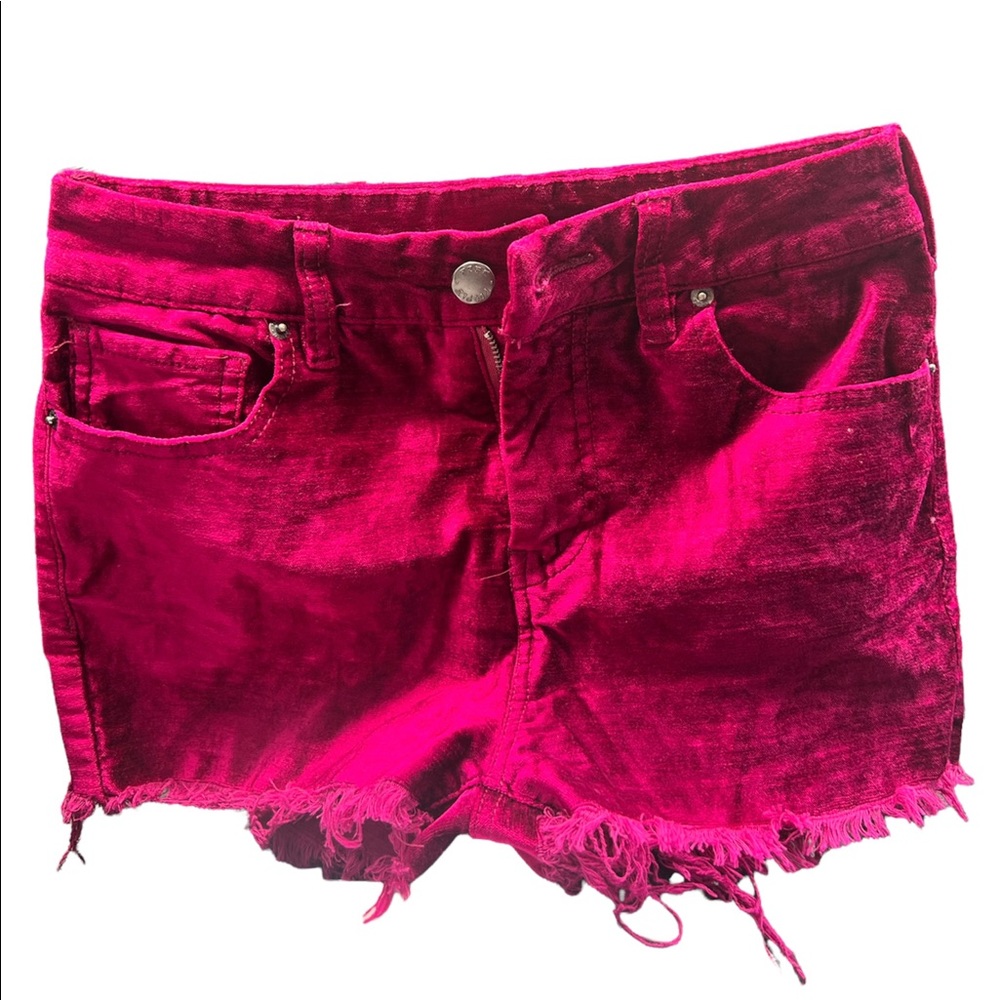 Free People velvet shorts